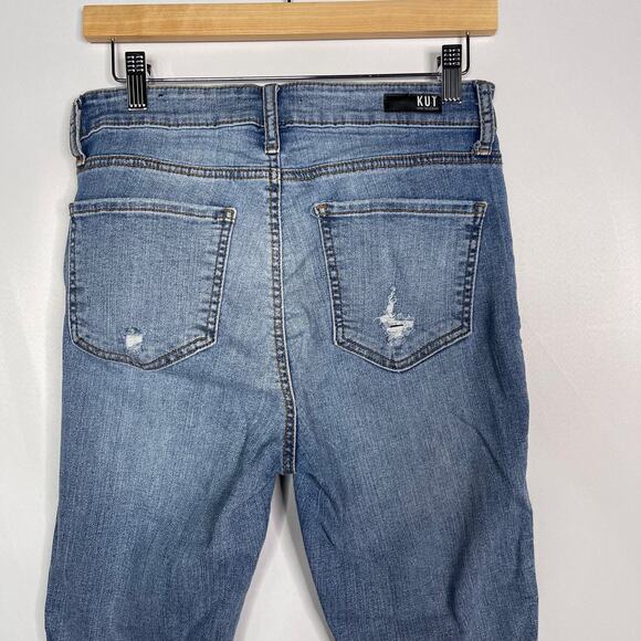 Kut From The Kloth 4 Connie High Rise Fab Ab Crop Jeans Stretchy Denim Cotton - Picture 7 of 13